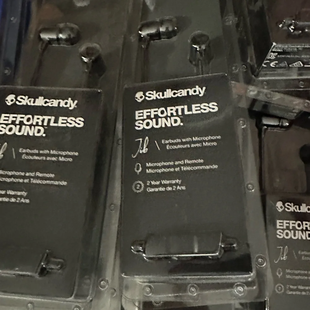Skullcandy Jib Effortless Sound Wired In Ear Headphones Black - Picture 2 of 2